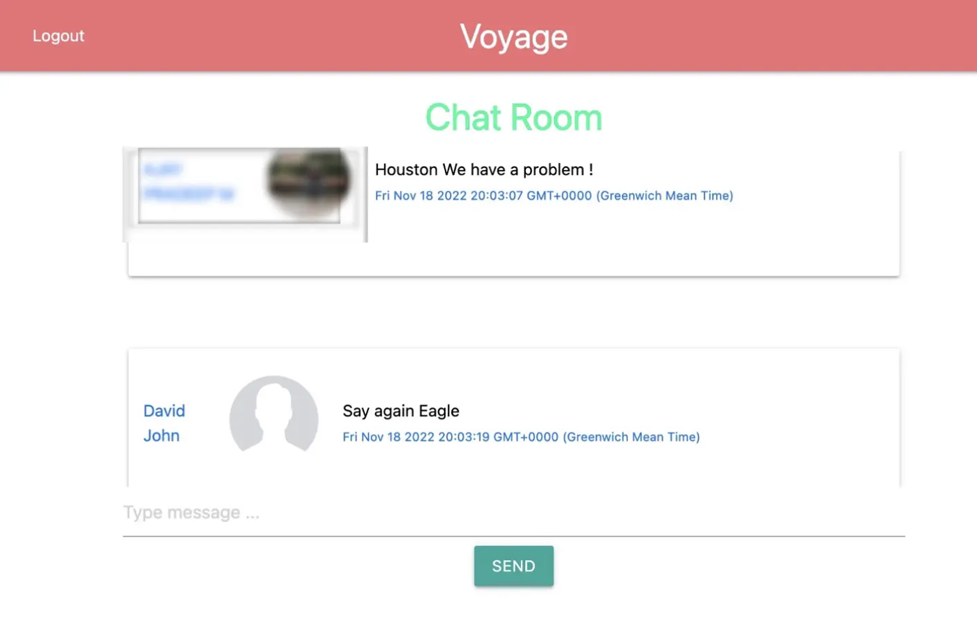 Voyage: A Secure Messaging App